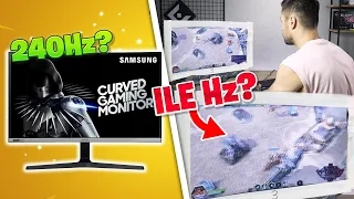 Zgadniesz ILE HERCÓW MA MONITOR? 75Hz vs 144Hz vs 240Hz