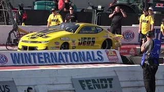 NHRA Winternationals 2024 ProStock 1st qualifying session.