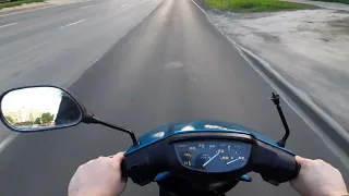 POV Honda DIO AF-27 (review and testdrive) (тестдрайв от первого лица)