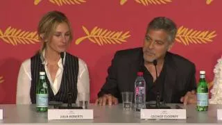 Money Monster: George Clooney Cannes Press Conference | ScreenSlam