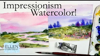 Beginner Watercolor Impressionistic Landscapes