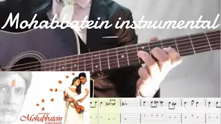 mohabbatein guitar tone | instrumental love theme w/ tabs