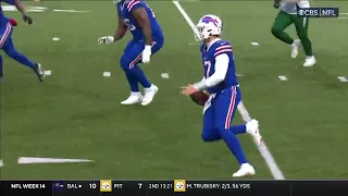 Josh Allen puts his body on the line for huge conversion