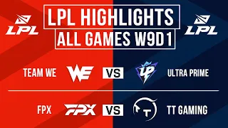 LPL Highlights ALL GAMES Week 9 Day 1 | LPL Spring 2024