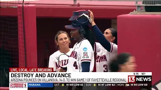 Arizona crushes Villanova in regional play