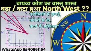 वायव्य कोण (उत्तर-पश्चिम) का संपूर्ण वास्तु | वायु कोण (NW) का वास्तु दोष एवं उपाय |‌ North West cut