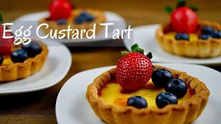 Perfect Egg Custard Tart Recipe | Delicious Portuguese Custard Tart | Brilliant Dessert Idea