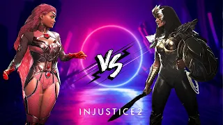 Injustice 2 Starfire Vs. Wonder Woman Legendary Gear ( Very Hard ) Fury Play