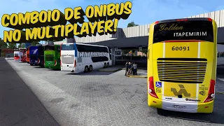 EBUTE AO VIVO  - MULTIPLAYER NO MAPA RBR - COMBOIO DE BUS  - ETS 2 MODS BR