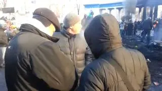 Утро на баррикадах в Киеве