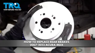 How to Replace Rear Brakes 2007-2013 Acura MDX