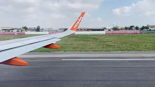 EasyJet A320 takeoff from Naples