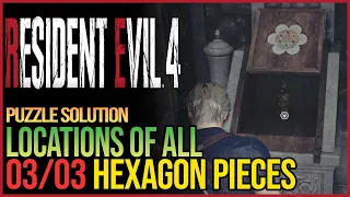 All Hexagon Piece Locations Resident Evil 4 Remake - Stone Pedestal Puzzle