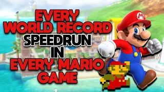 Every World Record Speedrun in Every Mario Game (Any%)