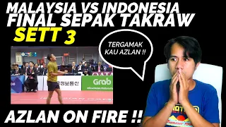 MALAYSIA RAIH EMAS DI FINAL SEPAKTAKRAW ASIAN GAMES 2018 SETT 3