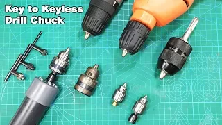How to replace key chuck to keyless drill chuck