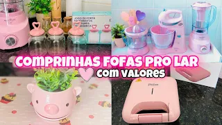 Comprinhas fofa para o Lar  com valores - Shopee Havan enxoval rosa