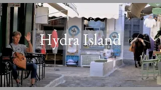 The island of Hydra, Greece. Take a tour with us, back streets, captain houses, and the sea!