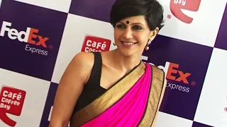 Mandira Bedi in a Pink Sari | Bolly2Box