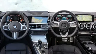 2019 Mercedes Benz CLA VS BMW 3 Series - INTERIOR