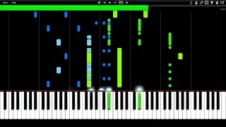 German Military March - Alte Kameraden Synthesia Piano Tutorial (midi) //BrassComposer12