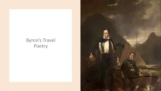 Byron's Travel Poetry