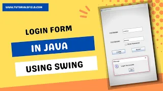 Login Form in Java Swing | Source Code | GUI Login Form