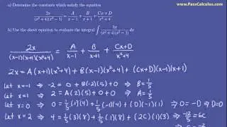 Calculus - Integration by Partial Fractions - Practice Problem 2