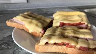 ТОСТЫ С ВЕТЧИНОЙ И СЫРОМ 🥓🧀🍞/ МОЙ ЗАВТРАК