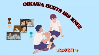 Oikawa Hurts His Knee || Iwaoi fluff