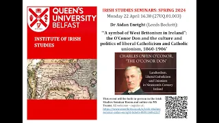 Irish Studies Seminar - Aidan Enright
