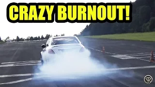 Mercedes C63 AMG 2016 - CRAZY BURNOUT!