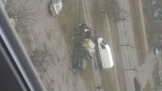 Видео расстрела Урала с Зу 23 в Киеве