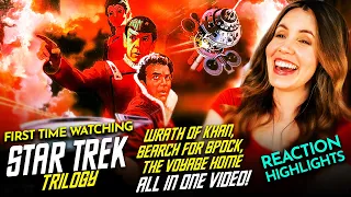 STAR TREK THE GENESIS TRILOGY (Wrath of Khan, Search for Spock, Voyage Home) FIRST TIME WATCH w/Cami