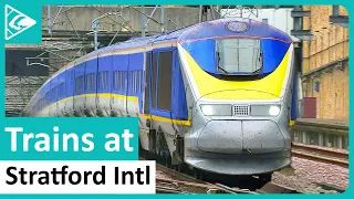 Trains at Stratford International (HS1) 03/08/2022