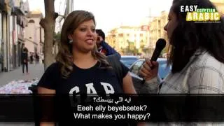 What makes you happy? | Easy Egyptian Arabic 23