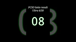 PCSO lotto result Ultra 6/58 Jackpot prize 521 million. 2 lucky winners.