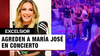 Fan agrede a María José en pleno concierto, burló la seguridad de la cantante