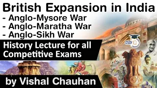 British Expansion in India - Anglo Mysore War, Anglo Maratha War and Anglo Sikh War explained