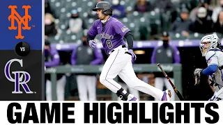 Rockies vs. Mets Game Highlights (4/17/21) | MLB Highlights