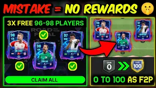 3X FREE 98 OVR Players, Best Time to Create Account - 0 to 100 as F2P [Ep 5]