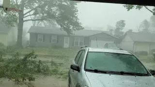 derecho storm cedar rapids, ia part 1 (church roof explodes)