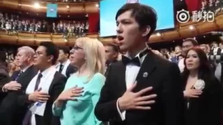 Dimash singing Kazakhstan National Anthem 26 April 2017