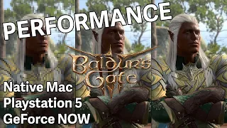 Baldur's Gate 3 Native Mac Release vs PS5 & GeForce NOW Performance [Apple M1 Max]