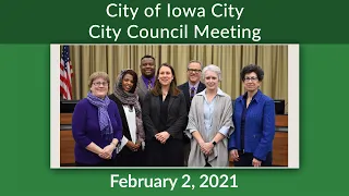 Iowa City City Council Meeting of February 2, 2021