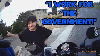 "I Work For The Government!" Australian Bikers vs Crazy, Angry People and Stupid Drivers #6