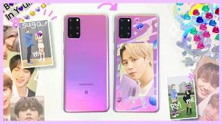 Take a Selfie with BTS..?! Unboxing Galaxy BTS S20+ Limited Edition and DIY Phone Case!