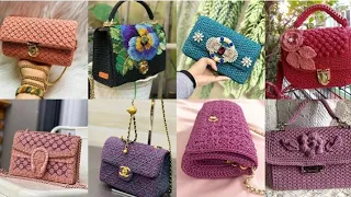 TOP 50 CROCHET PROJECTS/CROCHET IDEAS OF BEAUTIFUL TRENDY HANDBOOK PURSE COLLECTION FOR LADIES