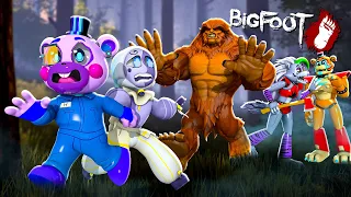 Helpi and Lunar VS Bigfoot with Roxanne Wolf and Glamrock Freddy