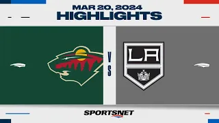 NHL Highlights | Wild vs. Kings - March 20, 2024